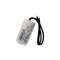 CAPACITOR DE PARTIDA P/ MOTOR 8UF 250VAC 2 FIOS ALLTECH           