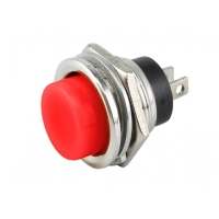 CHAVE PUSH BUTTON DS-212 NA 125VAC 3A/220VAC 1,5A VERMELHA        