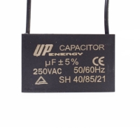 CAPACITOR DE PARTIDA P/ MOTOR 5UF 250VAC CBBB61 2 FIOS C/ ABA     